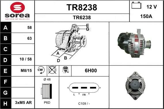 SNRA TR8238 - Генератор unicars.by