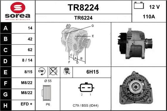 SNRA TR8224 - Генератор unicars.by