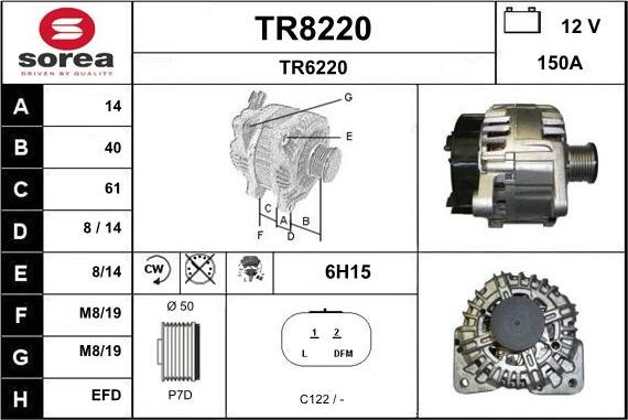 SNRA TR8220 - Генератор unicars.by