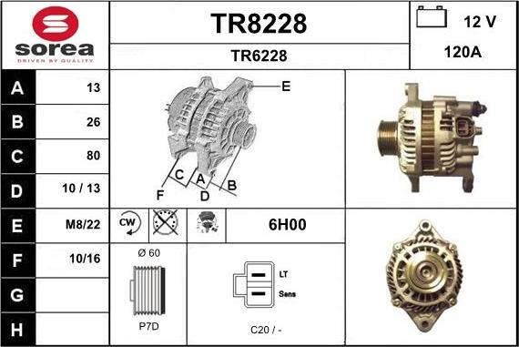 SNRA TR8228 - Генератор unicars.by