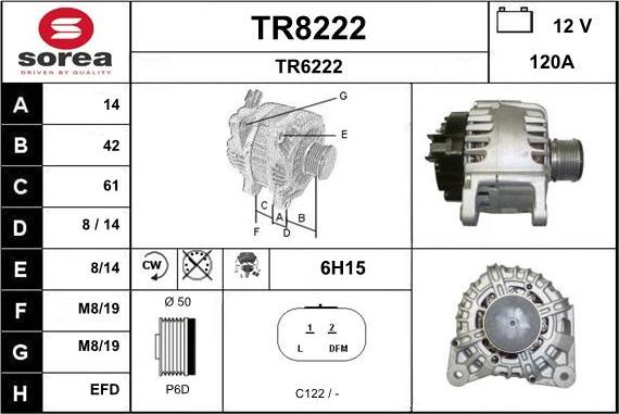 SNRA TR8222 - Генератор unicars.by