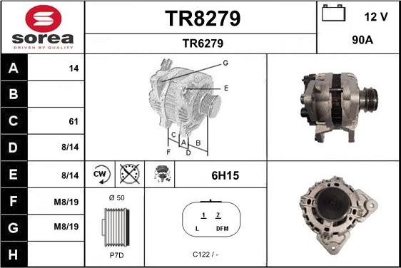 SNRA TR8279 - Генератор unicars.by