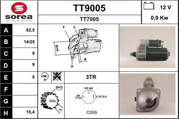 SNRA TT9005 - Стартер unicars.by