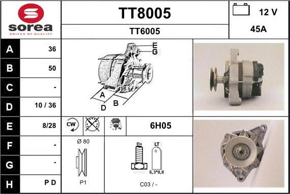 SNRA TT8005 - Генератор unicars.by