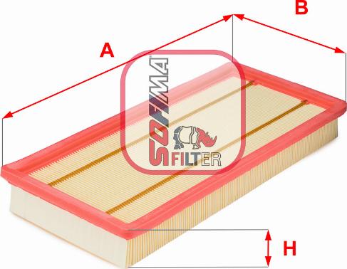 Sofima S 5702 A - Воздушный фильтр, двигатель unicars.by