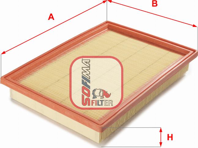 Sofima S 0502 A - Воздушный фильтр, двигатель unicars.by