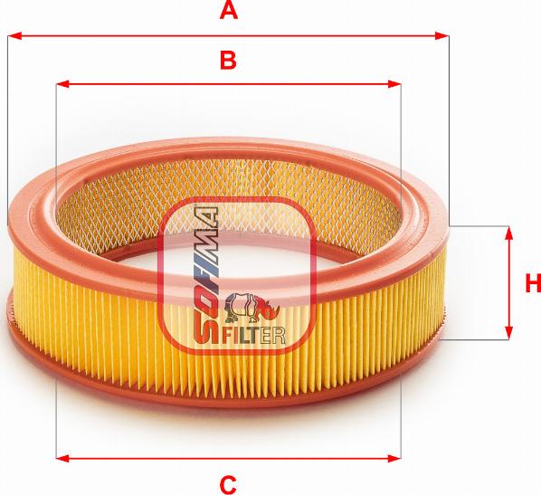 Sofima S 0660 A - Воздушный фильтр, двигатель unicars.by