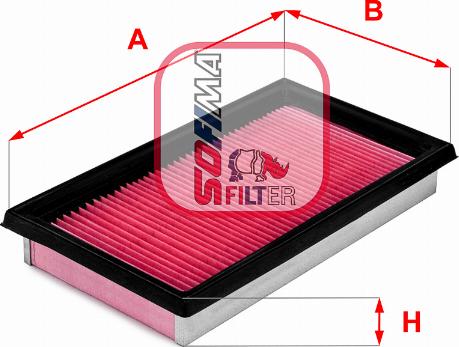 Sofima S 3362 A - Воздушный фильтр, двигатель unicars.by