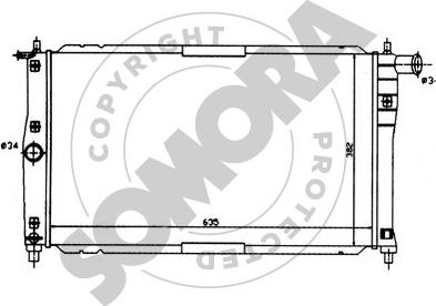 Somora 061040 - Радиатор, охлаждение двигателя unicars.by