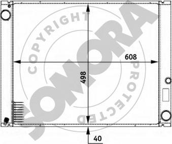 Somora 152340 - Радиатор, охлаждение двигателя unicars.by