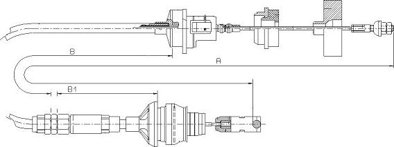 SONOVA CF00456 - Трос, управление сцеплением unicars.by