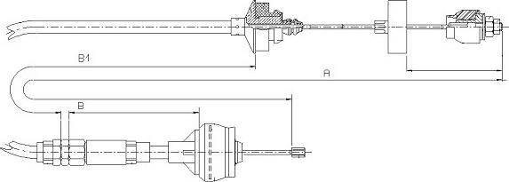 SONOVA CF00468 - Трос, управление сцеплением unicars.by