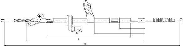 SONOVA CM18440 - Тросик, cтояночный тормоз unicars.by