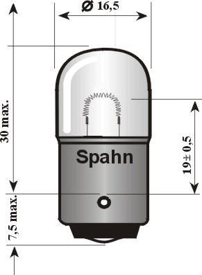 Spahn Glühlampen 2525 - Лампа накаливания, фонарь указателя поворота unicars.by