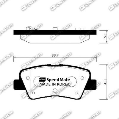 Brake Engineering PA1897 - Тормозные колодки, дисковые, комплект unicars.by