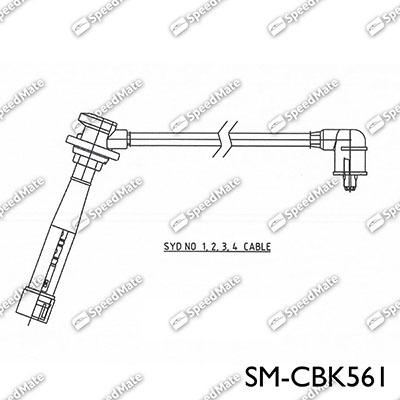 SpeedMate SM-CBK561 - Комплект проводов зажигания unicars.by