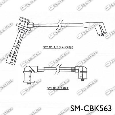 SpeedMate SM-CBK563 - Комплект проводов зажигания unicars.by