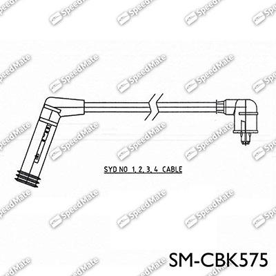 SpeedMate SM-CBK575 - Комплект проводов зажигания unicars.by