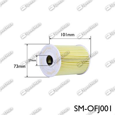 SpeedMate SM-OFJ001 - Масляный фильтр unicars.by