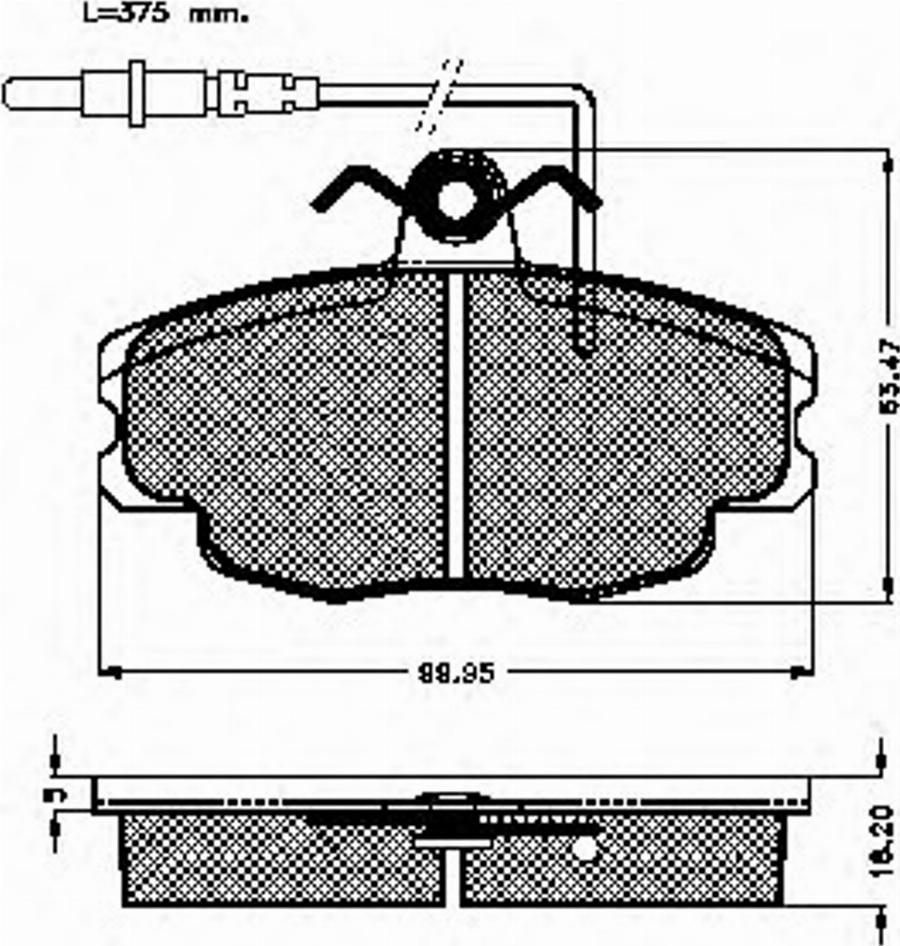 Spidan 30947 - Тормозные колодки, дисковые, комплект unicars.by