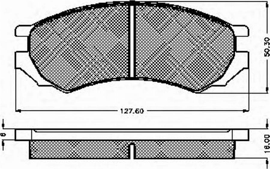 Spidan 30952 - Тормозные колодки, дисковые, комплект unicars.by