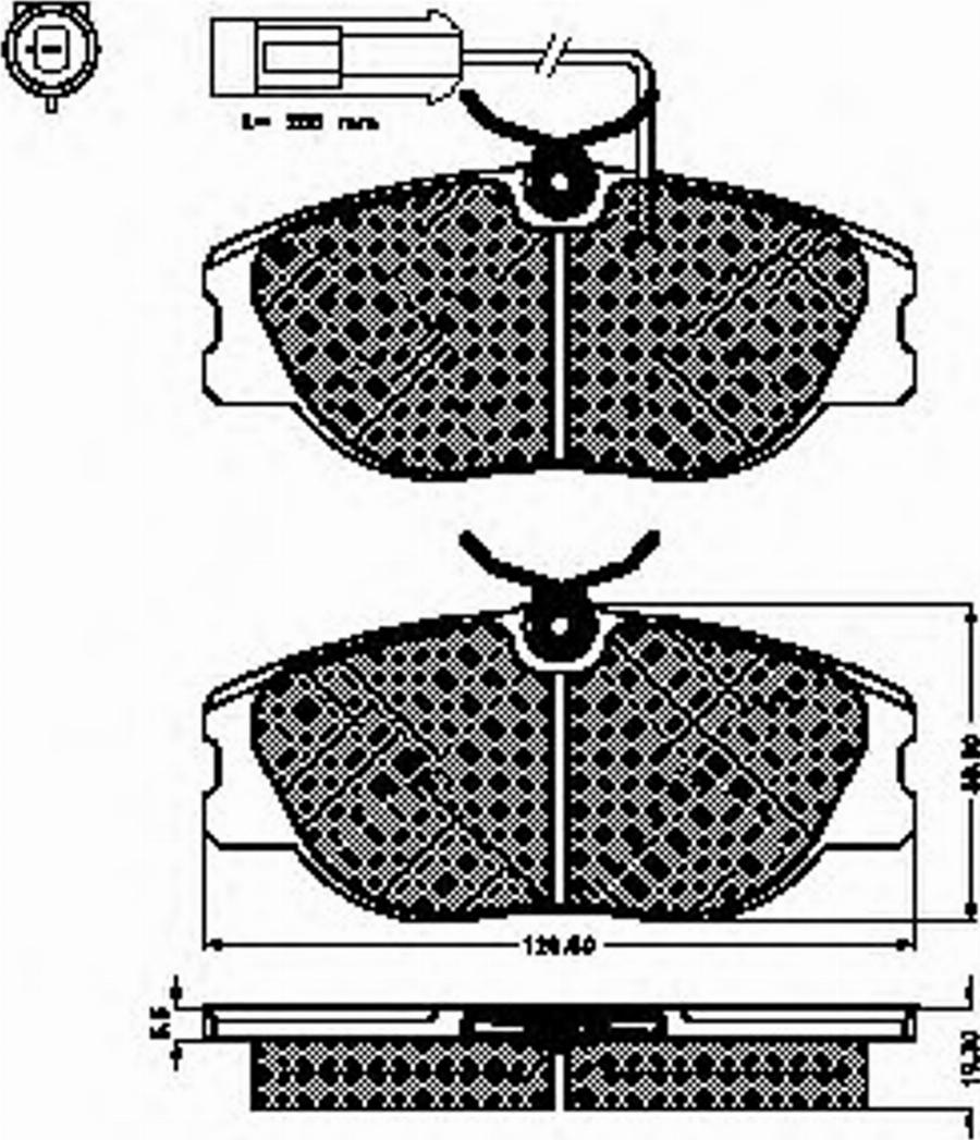 Spidan 30966 - Тормозные колодки, дисковые, комплект unicars.by