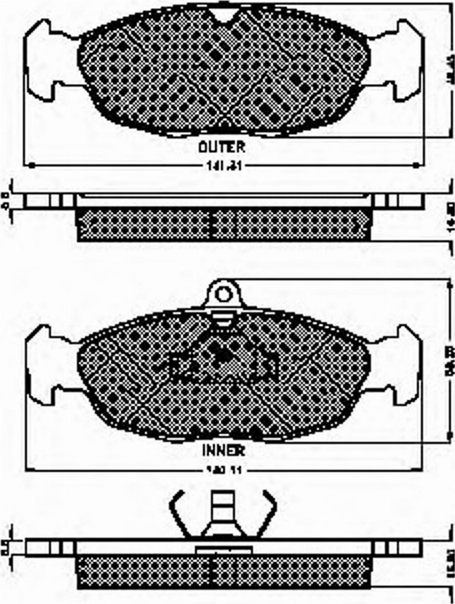 Spidan 30960 - Тормозные колодки, дисковые, комплект unicars.by