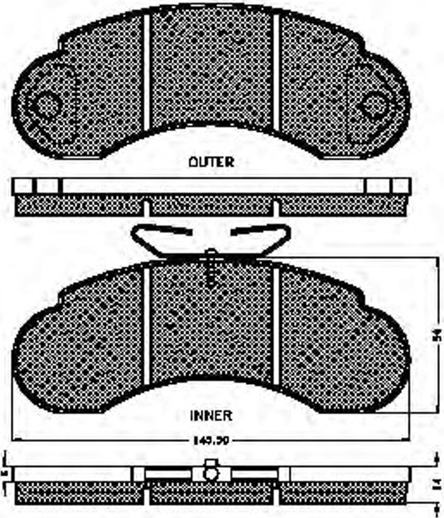 Spidan 31068 - Тормозные колодки, дисковые, комплект unicars.by