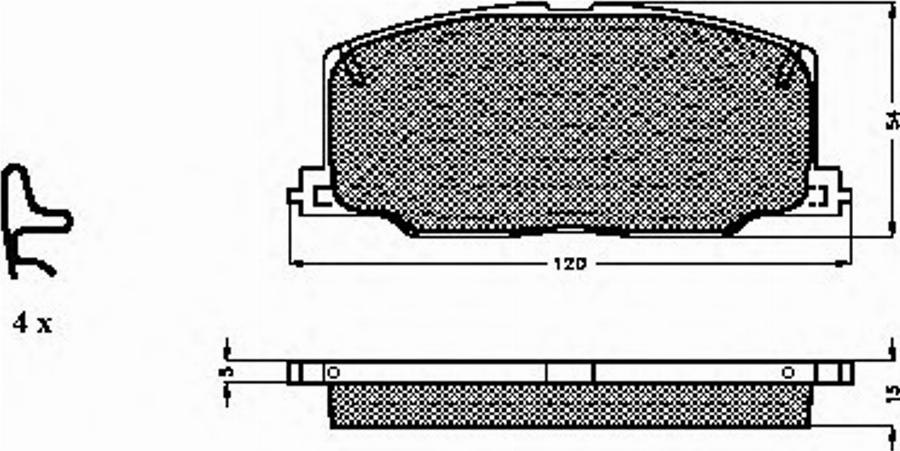 Spidan 31084 - Тормозные колодки, дисковые, комплект unicars.by