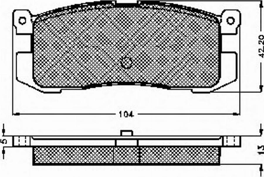 Spidan 31088 - Тормозные колодки, дисковые, комплект unicars.by