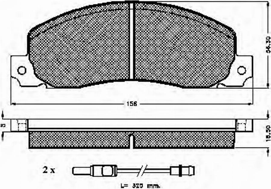 Spidan 31030 - Тормозные колодки, дисковые, комплект unicars.by