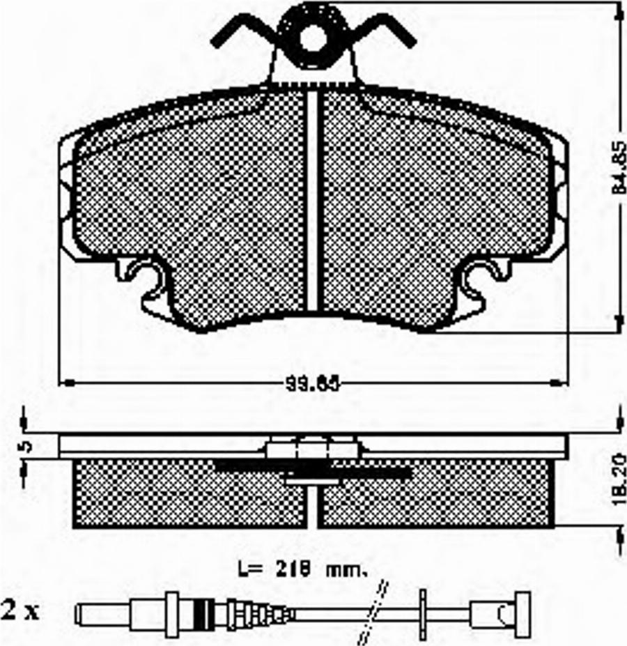 Spidan 31864 - Тормозные колодки, дисковые, комплект unicars.by