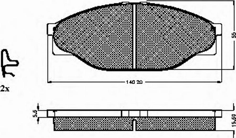 Spidan 31861 - Тормозные колодки, дисковые, комплект unicars.by