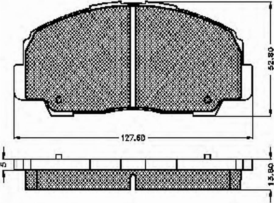 Spidan 31833 - Тормозные колодки, дисковые, комплект unicars.by