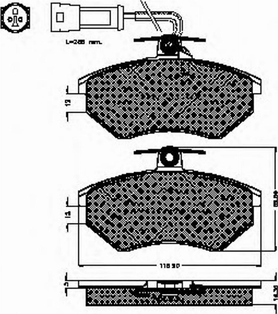 Spidan 31832 - Тормозные колодки, дисковые, комплект unicars.by