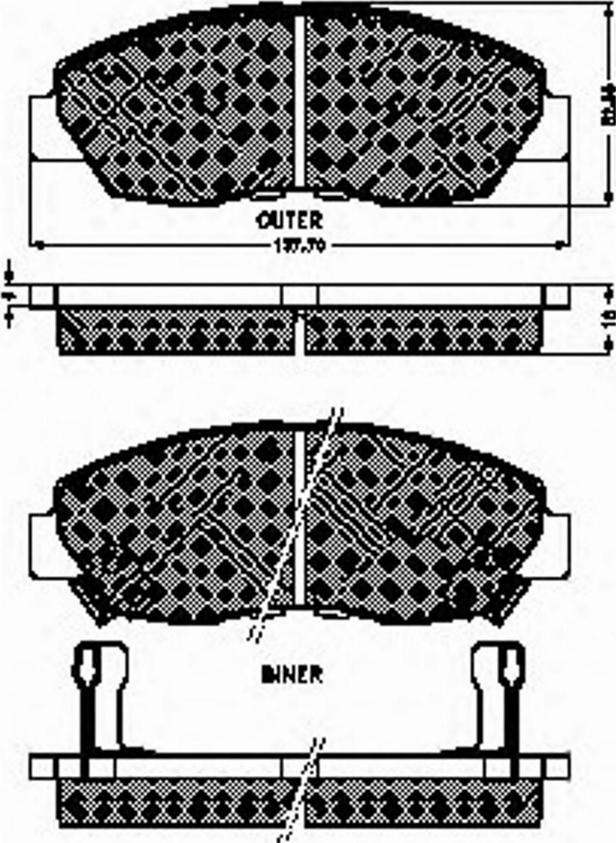 Spidan 31743 - Тормозные колодки, дисковые, комплект unicars.by