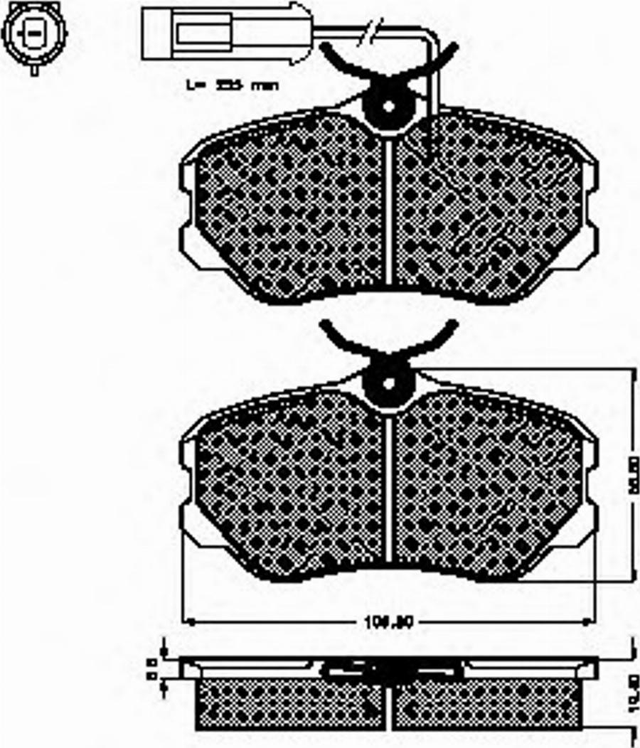 Spidan 31731 - Тормозные колодки, дисковые, комплект unicars.by