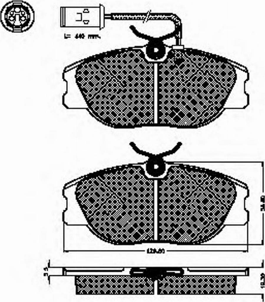 Spidan 31733 - Тормозные колодки, дисковые, комплект unicars.by