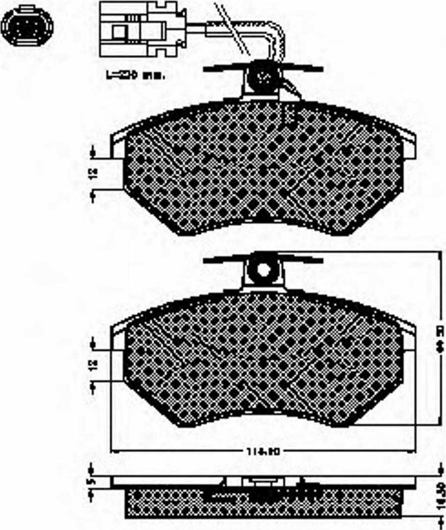 Spidan 32555 - Тормозные колодки, дисковые, комплект unicars.by