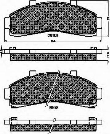 Spidan 32550 - Тормозные колодки, дисковые, комплект unicars.by