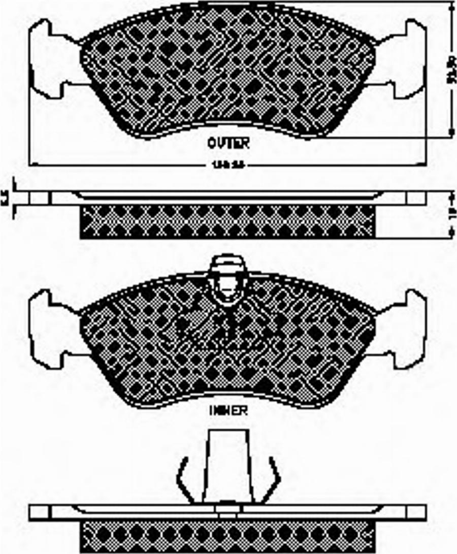 Spidan 32553 - Тормозные колодки, дисковые, комплект unicars.by