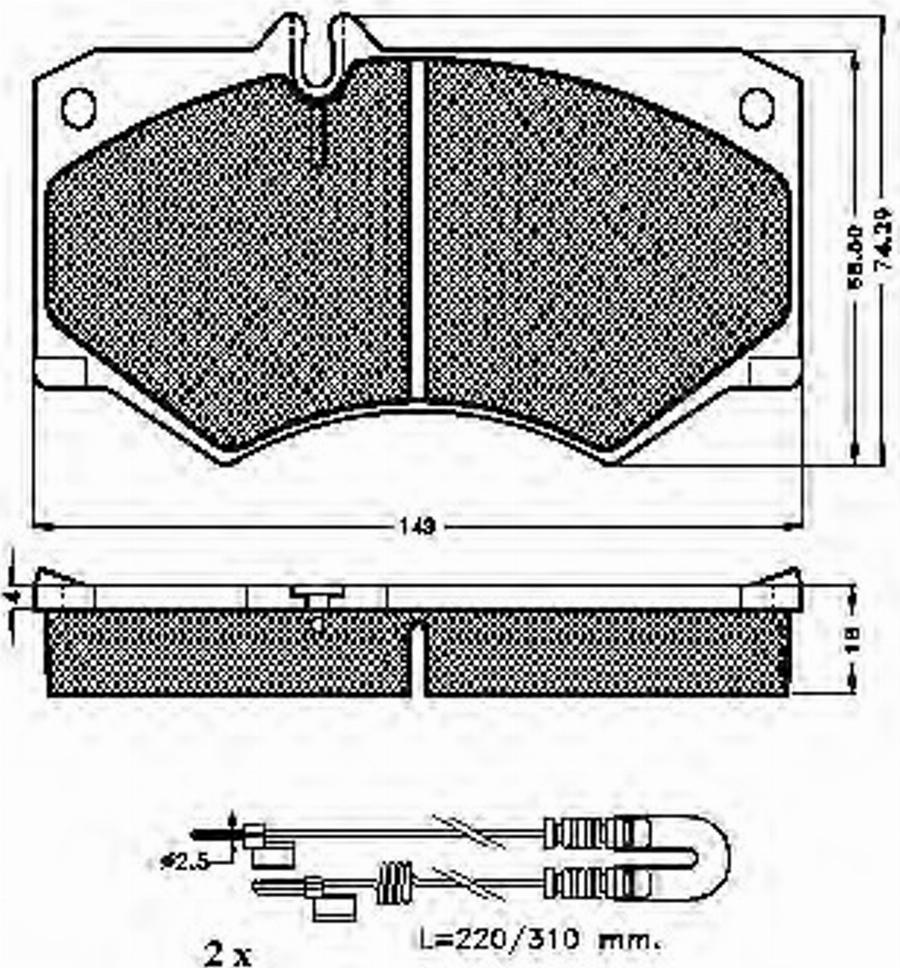 Spidan 32520 - Тормозные колодки, дисковые, комплект unicars.by