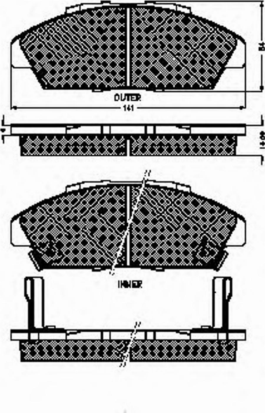 Spidan 32693 - Тормозные колодки, дисковые, комплект unicars.by