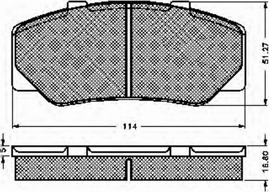 Spidan 32621 - Тормозные колодки, дисковые, комплект unicars.by