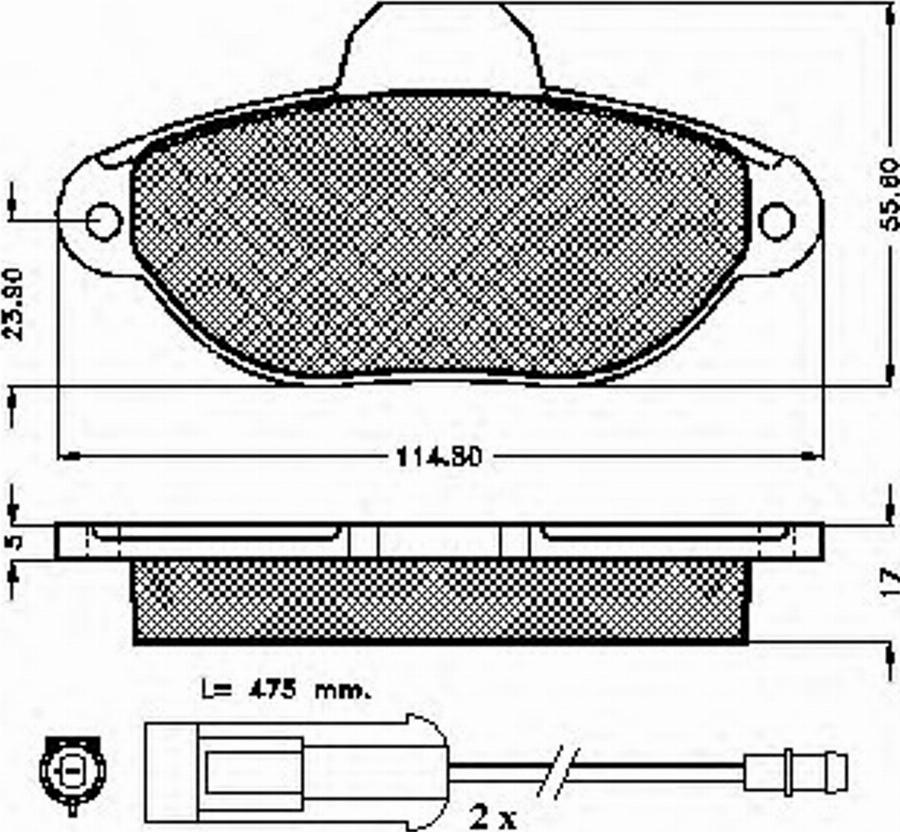 Spidan 32067 - Тормозные колодки, дисковые, комплект unicars.by