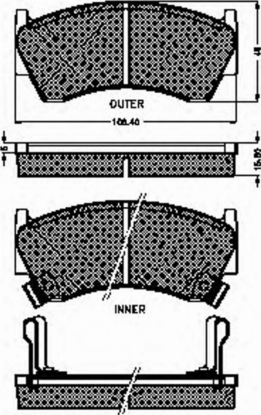 Spidan 32193 - Тормозные колодки, дисковые, комплект unicars.by