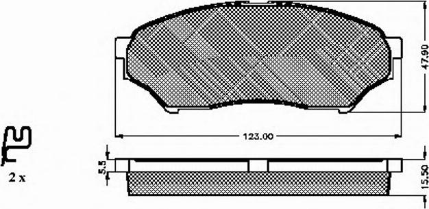 Spidan 32811 - Тормозные колодки, дисковые, комплект unicars.by