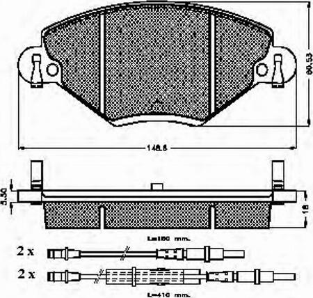 Spidan 32835 - Тормозные колодки, дисковые, комплект unicars.by