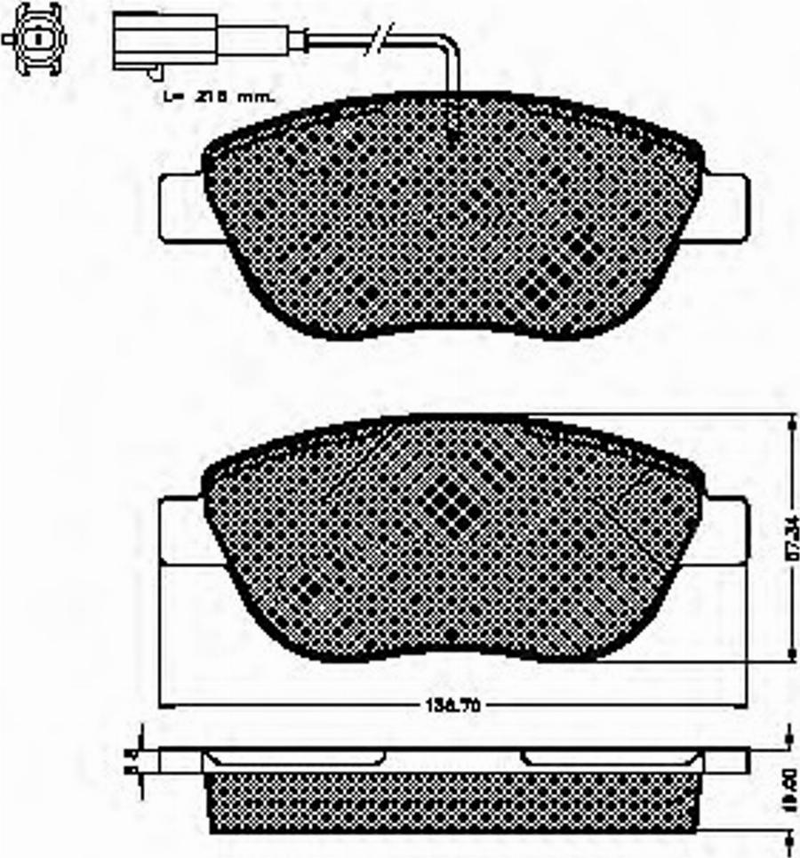 Spidan 32838 - Тормозные колодки, дисковые, комплект unicars.by