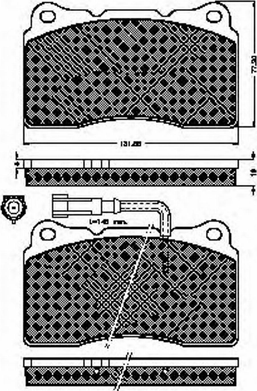 Spidan 32353 - Тормозные колодки, дисковые, комплект unicars.by